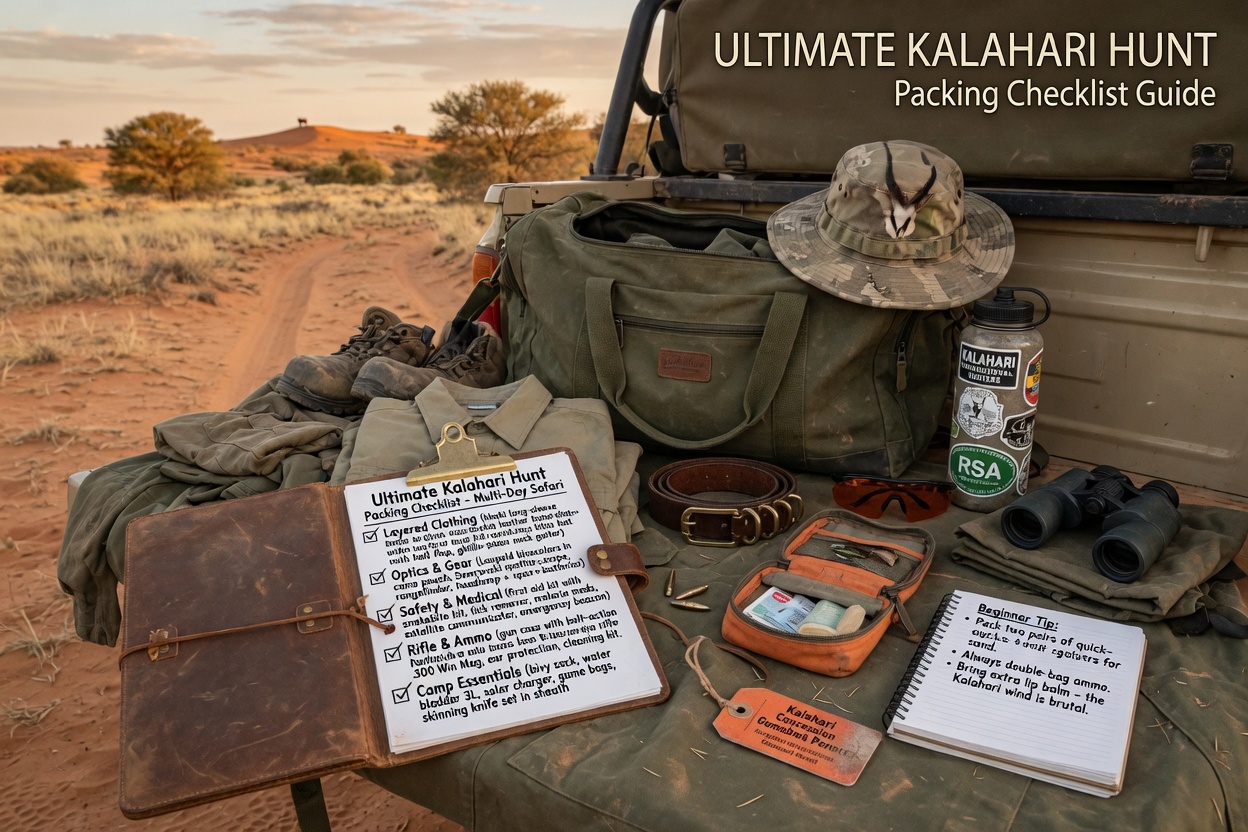 Ultimate Kalahari Hunt Packing Checklist Guide