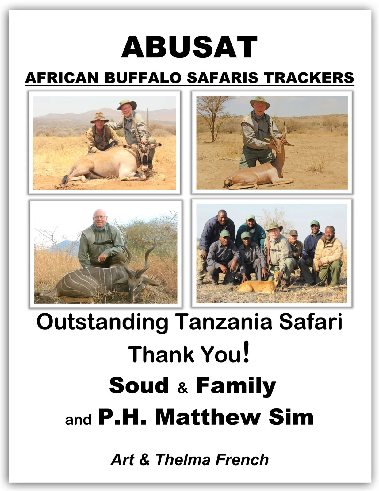 African Buffalo Safari Trackers Ltd