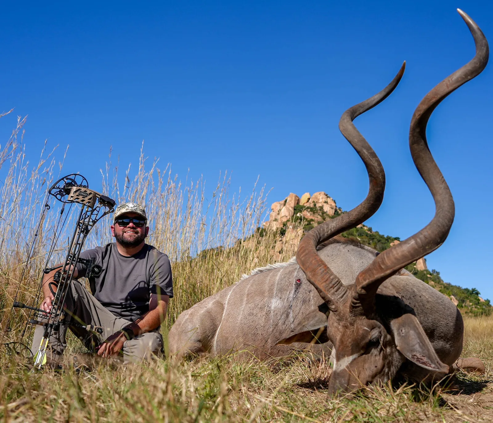Bow hunter Kudu