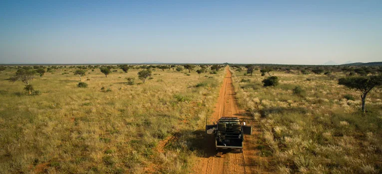 Open road at Omatako Hunting Trails